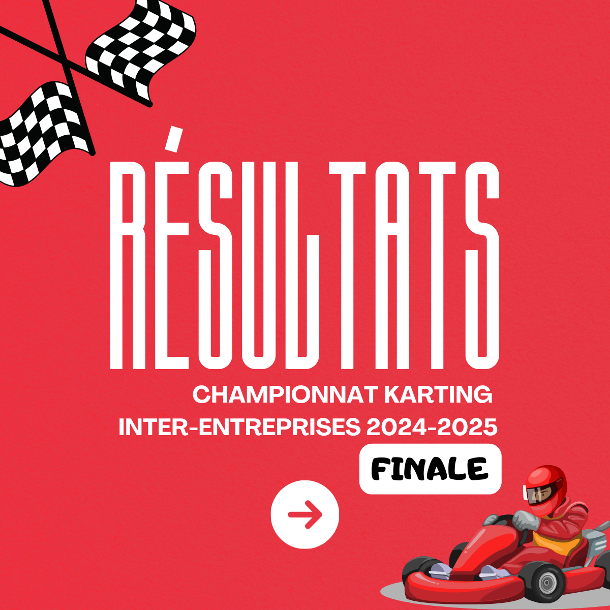 Finale du championnat de karting inter-entreprises 2024-2025