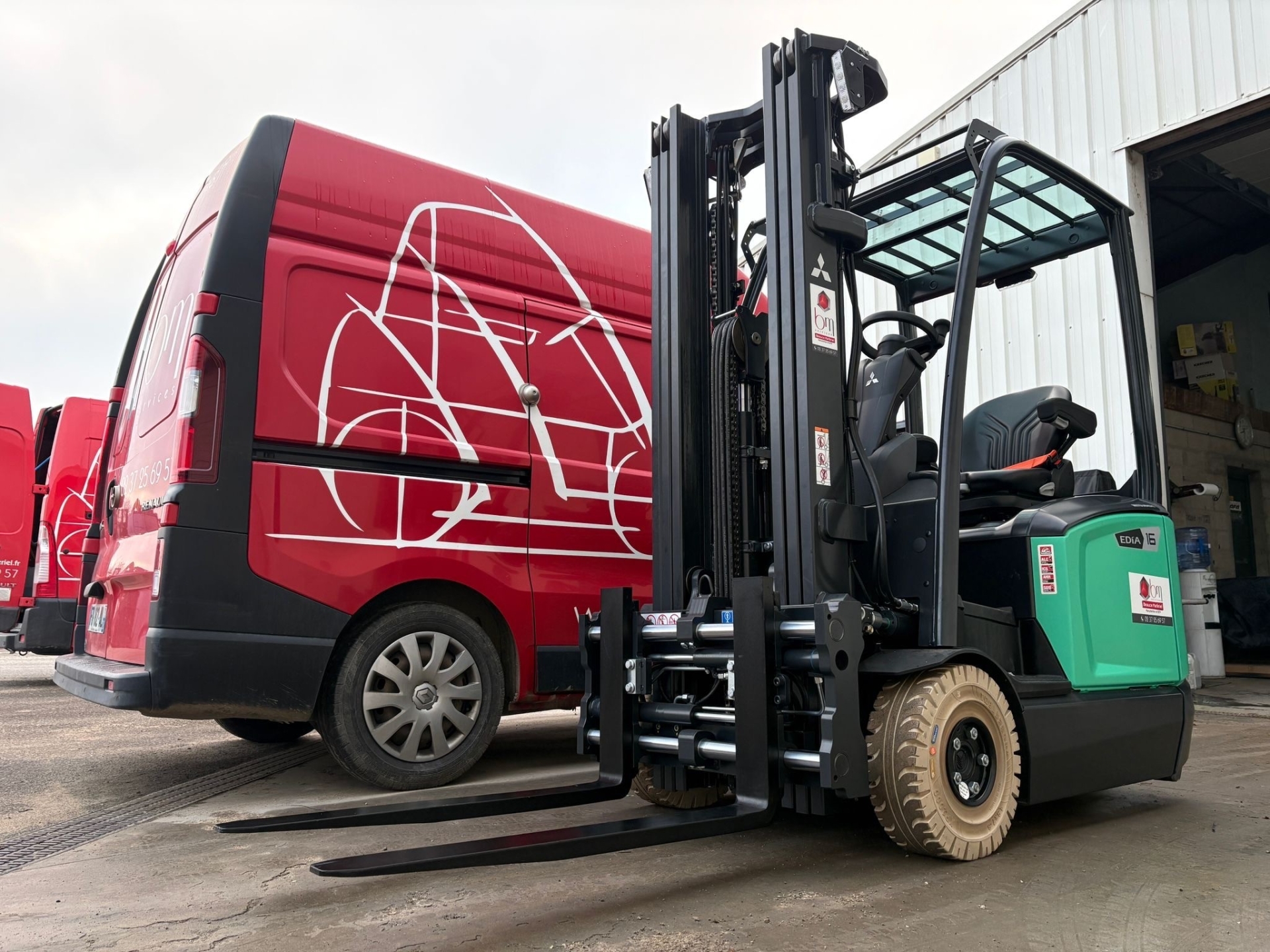 Un nouveau chariot élévateur 