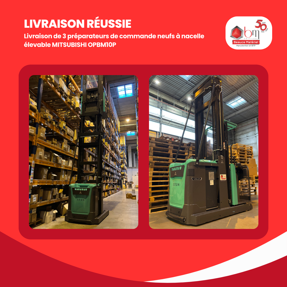 livraison preparateurs de commande mitsubishi