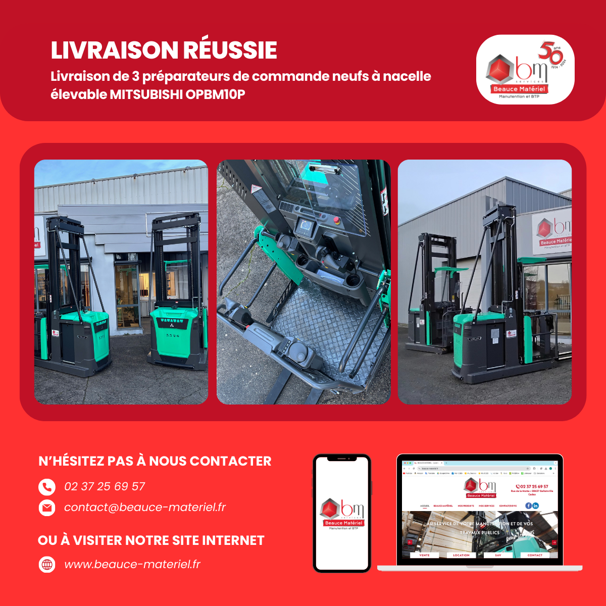 livraison preparateurs de commande mitsubishi