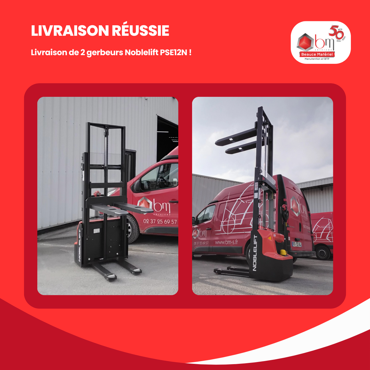 livraison gerbeur noblelift