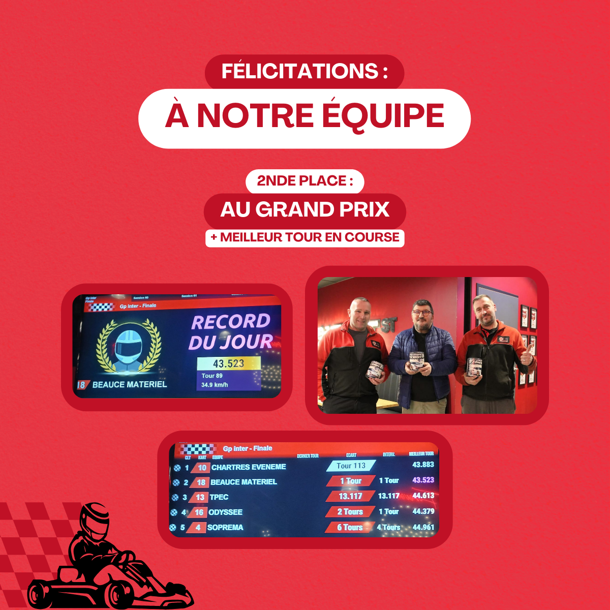 karting inter entreprises chartres