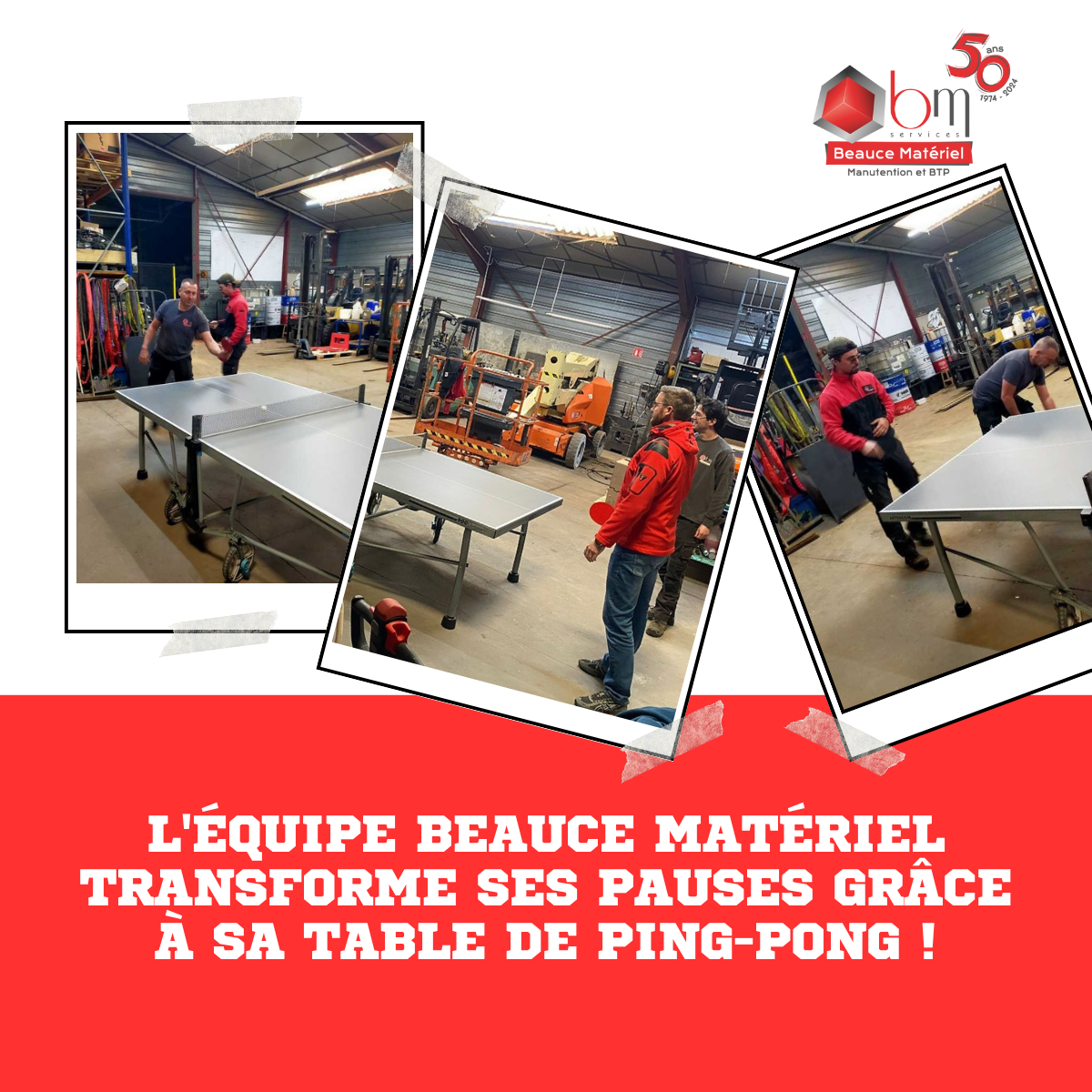 Table de ping-pong Beauce Matériel