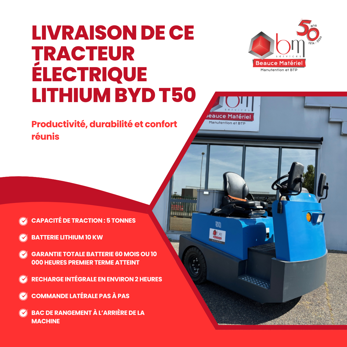 tracteur electrique byd t50