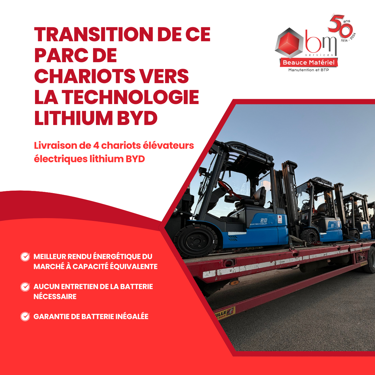chariot elevateur electrique lithium byd