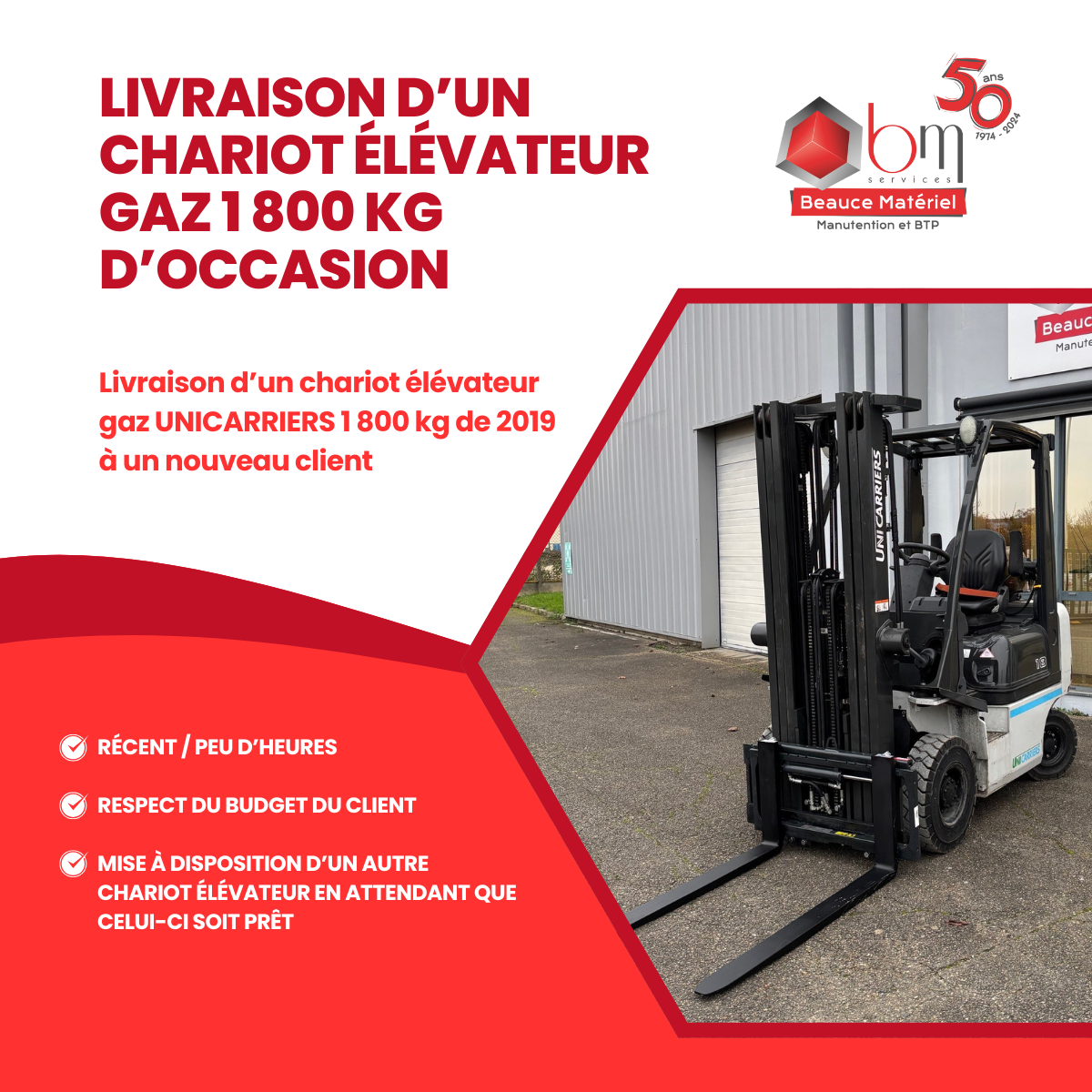 livraison chariot occasion
