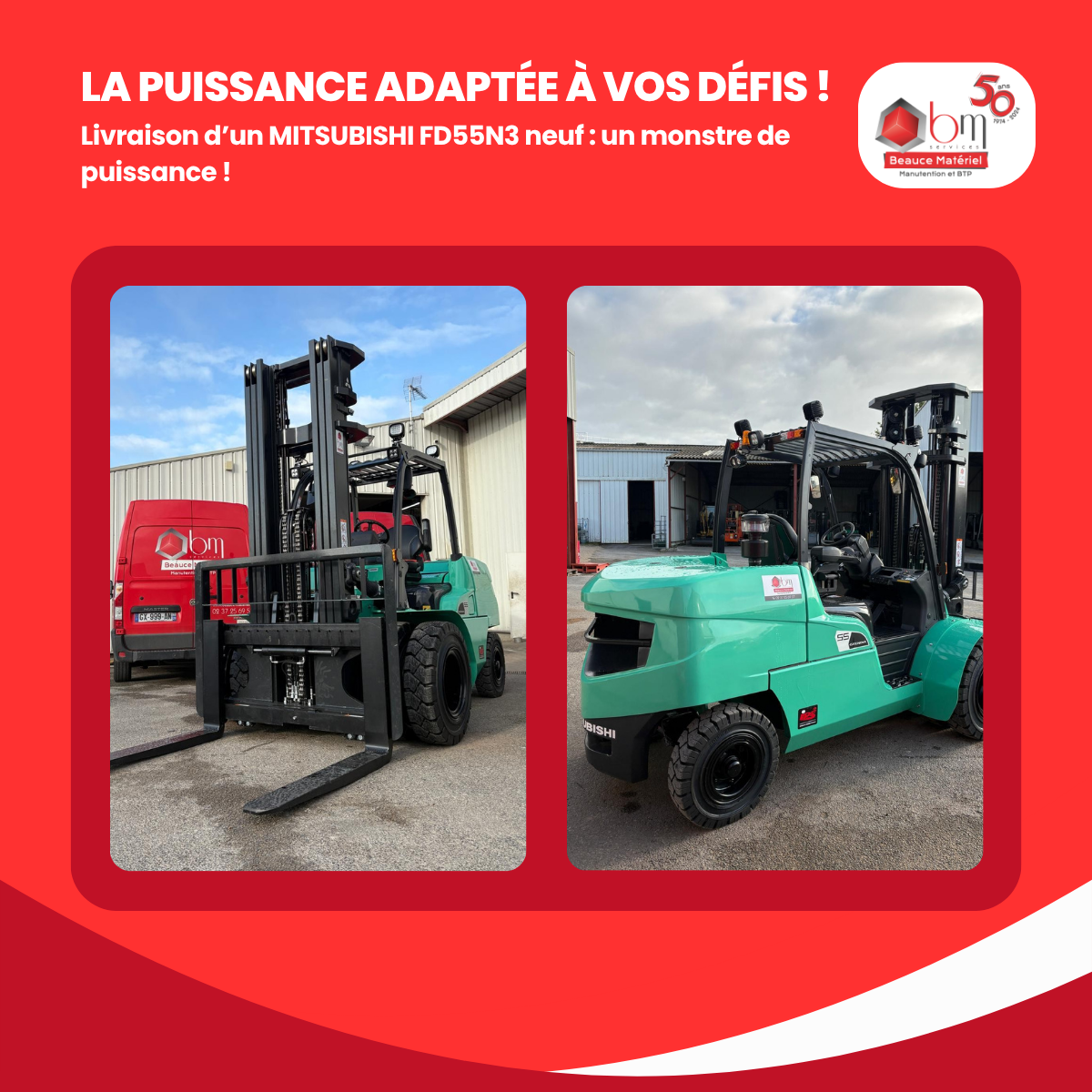 chariot elevateur 5,5 tonnes diesel Mitsubishi FD55N3