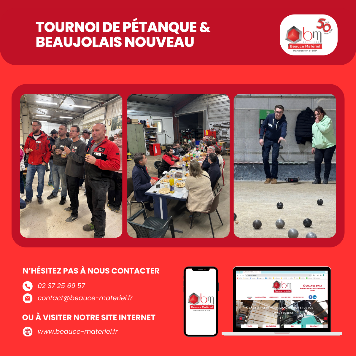 Tournoi de pétanque Beauce Matériel