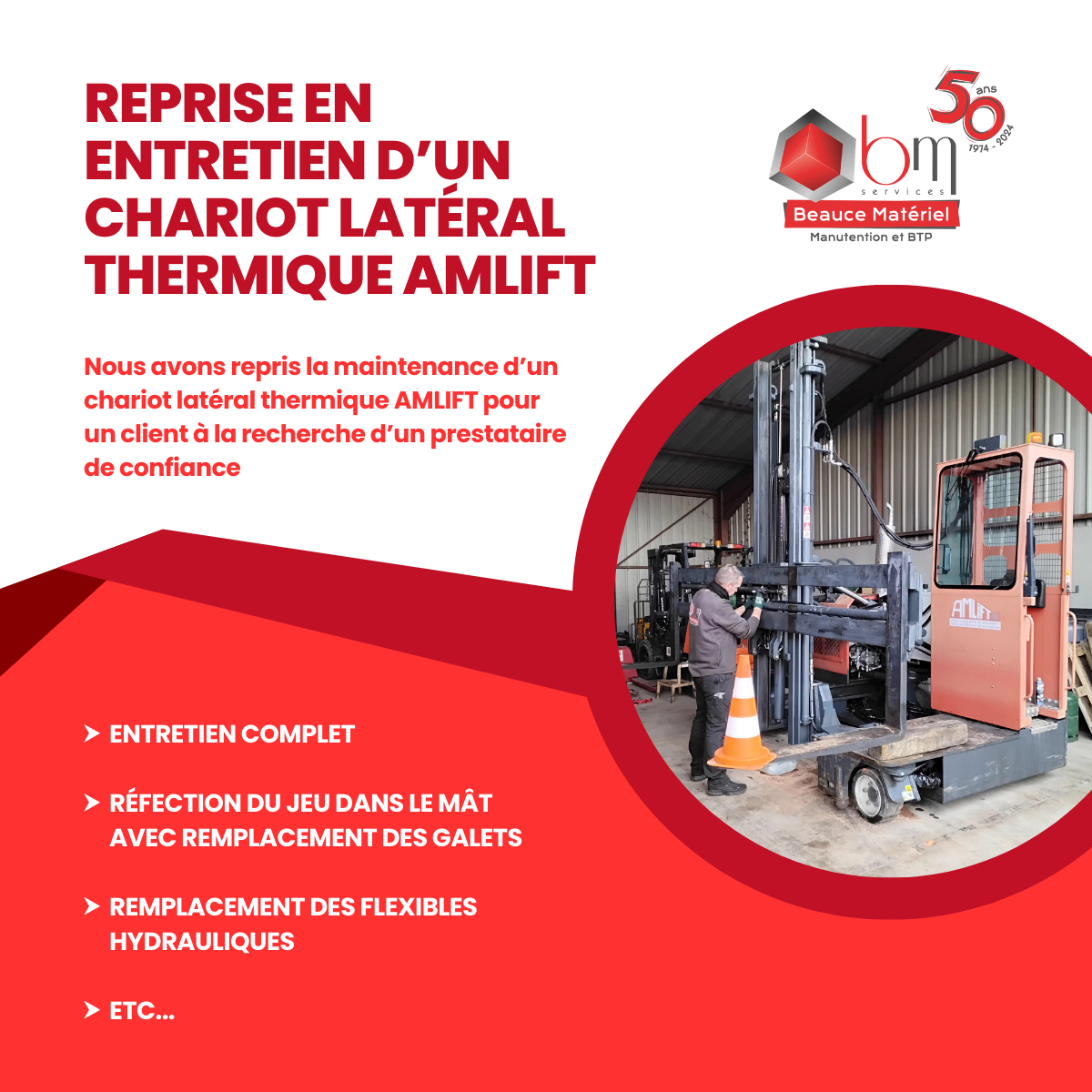 reprise entretien chariot amlift