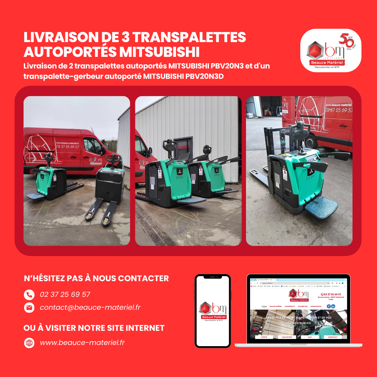 transpalettes autoportes mitsubishi