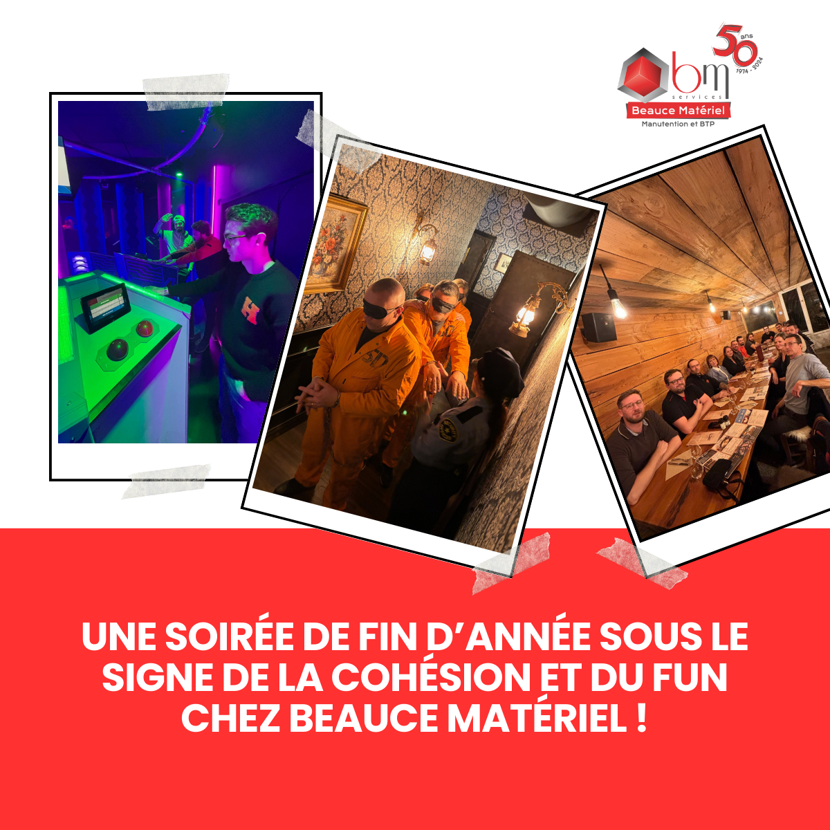 Soirée de fin d'année Beauce Matériel