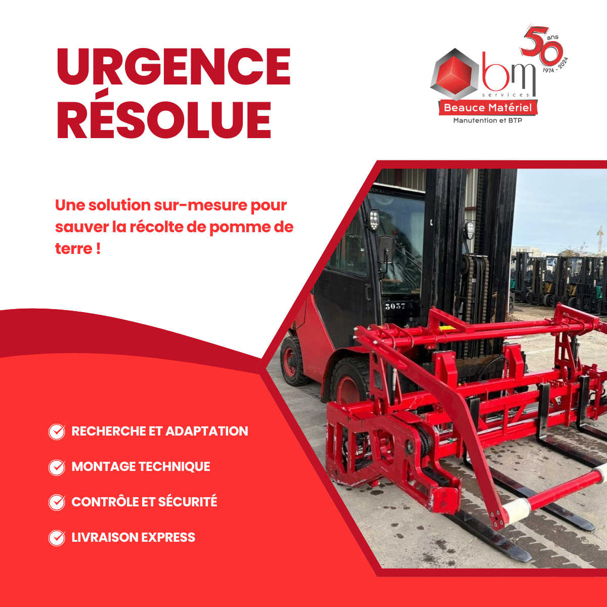 Retouneur palox de pommes de terre vers l'avant WIFO