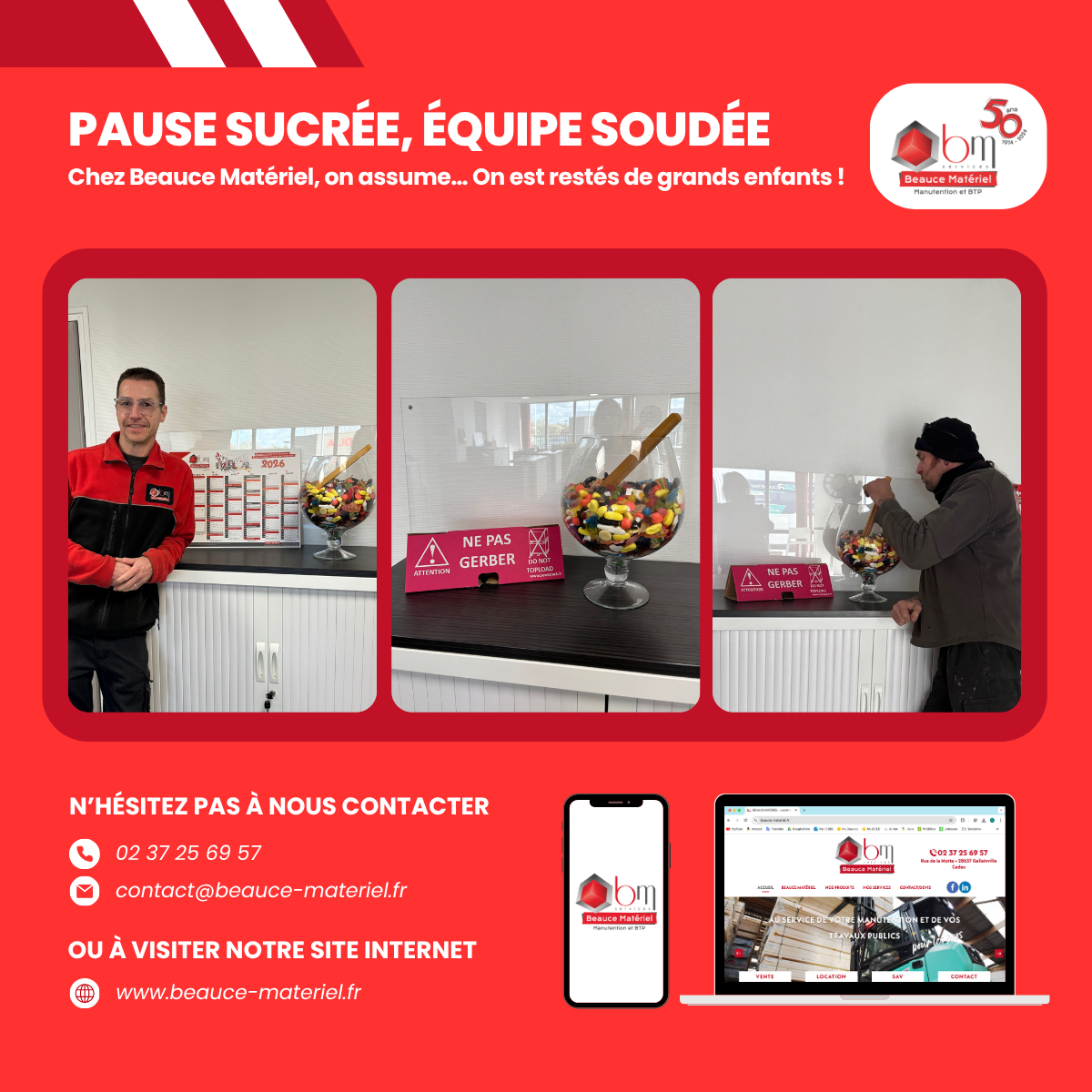 Pause bonbons chez BM